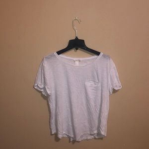 White basic tee